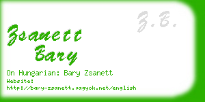 zsanett bary business card